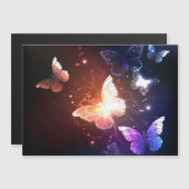 Invitation Magnétique Clowing Night Butterflies (Devant / Derrière)