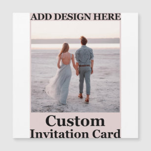 Invitation Magnétique Code QR noir élégant et élégant