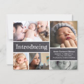 Invitation Magnétique Collage de photos magnétiques Présentation de la n (Recto)