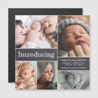 Collage photo multiple Présentation de la naissanc