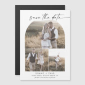 Invitation Magnétique Collection photo Boho Arch moderne Enregistrer la (Devant / Derrière)