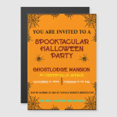 INVITATION MAGNÉTIQUE COLORÉ SPOOKTACULAR HALLOWEEN PARTY (Devant / Derrière)