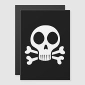 Invitation Magnétique Conception de crâne de pirate (Devant / Derrière)