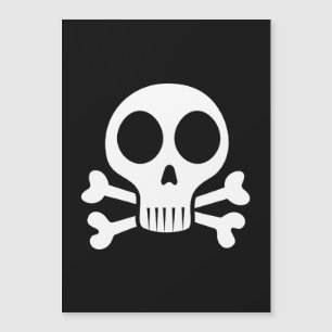 Invitation Magnétique Conception de crâne de pirate