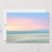 Invitation Magnétique Coucher de soleil Abstrait sur la plage de La Haye (Recto)