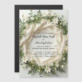 Invitation Magnétique Couronne de mariée Lily (Devant / Derrière)