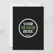 Invitation Magnétique coutume, unique, élégant et minimaliste hershey®'s (Recto)