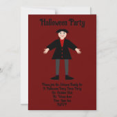 Invitation Magnétique Cute Halloween Vampire Custom (Recto)