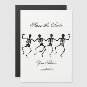 Invitation Magnétique Dancing Skeletos Halloween Thunder_Cove