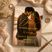 Invitation Magnétique Date de mariage moderne Design Save The Date