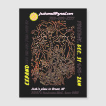 INVITATION magnétique de la fête de la veille du N