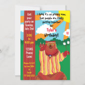 Invitation magnétique de la fête de l'ours super (Recto)