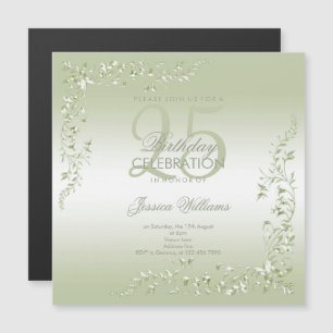 Invitation Magnétique Décoration d'allée ventée 25e anniversaire