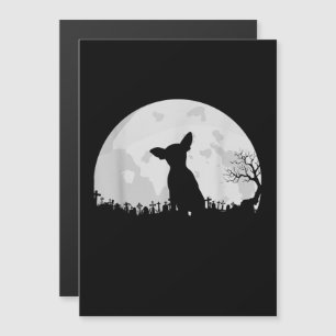 Invitation Magnétique Déguisement de Chihuahua pour Halloween Cadeau Lun