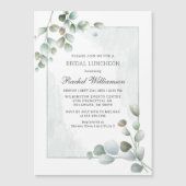 Invitation Magnétique Déjeuner nuptial d'Eucalyptus (Devant)