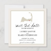 Invitation Magnétique Dennisport Cape Cod Wedding Enregistrer la date (Recto)