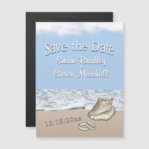 Invitation Magnétique Destination Beach Wedding Enregistrer la date