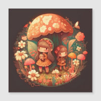 Deux petites filles adorables elfes