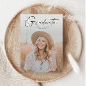 Invitation Magnétique Diplôme de la photographie de script moderne