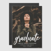 Invitation Magnétique Diplôme de photos scénarisées (Devant / Derrière)