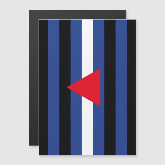 Invitation Magnétique Drapeau de fierté cuir queer (Devant / Derrière)