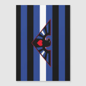 Invitation Magnétique Drapeau de fierté d'aigle en cuir (Devant)
