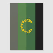 Invitation Magnétique Drapeau de fierté de l'uniforme militaire (Devant)