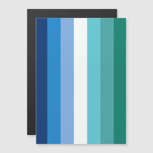 Invitation Magnétique Drapeau de fierté gay masculin (Azur)
