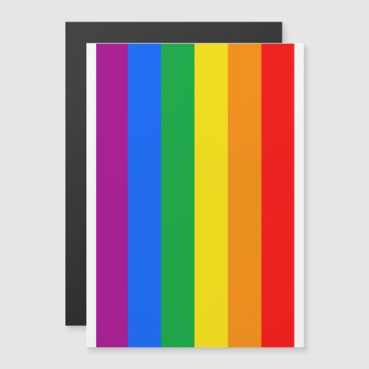 Invitation Magnétique Drapeau de fierté gay traditionnel (Devant / Derrière)