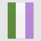 Invitation Magnétique Drapeau de fierté genderqueer (Devant)