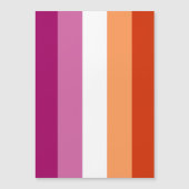 Invitation Magnétique Drapeau de fierté lesbienne (5 bandes) (Devant)