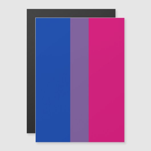 Invitation Magnétique Drapeau de la fierté bisexuelle (Devant / Derrière)