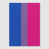Invitation Magnétique Drapeau de la fierté bisexuelle (Devant)