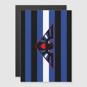 Invitation Magnétique Drapeau de la Fierté d'aigle en cuir