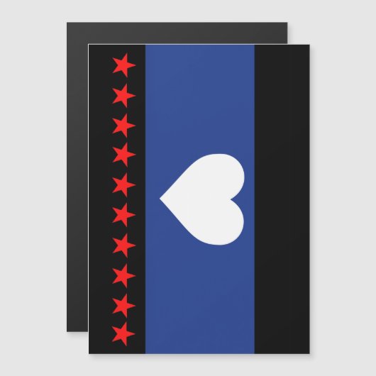 Invitation Magnétique Drapeau de la fierté du pied (Devant / Derrière)