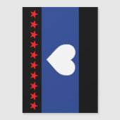 Invitation Magnétique Drapeau de la fierté du pied (Devant)