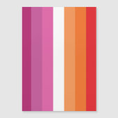 Invitation Magnétique Drapeau de la fierté lesbienne (Devant)