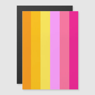Invitation Magnétique Drapeau de la fierté lesbienne (Aube)