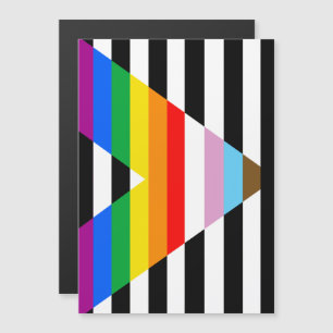 Invitation Magnétique Drapeau de l'Ally Pride de progression LGBTQ