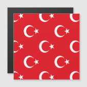 Invitation Magnétique Drapeau turc (Devant / Derrière)