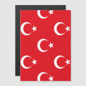 Invitation Magnétique Drapeau turc (Devant / Derrière)