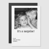 Invitation magnétique d'une fête (Devant / Derrière)