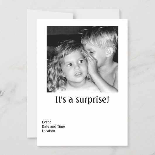 Invitation magnétique d'une fête (Recto)