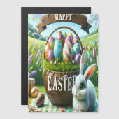 Invitation Magnétique Easter Bunny Chocolate Egg (Devant / Derrière)