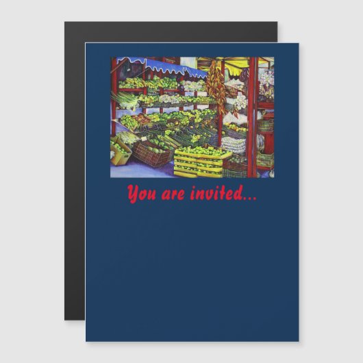 Invitation Magnétique Eddie's Market, Hongrie (Devant / Derrière)