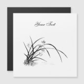 Invitation Magnétique Élégance orchidée (Devant / Derrière)