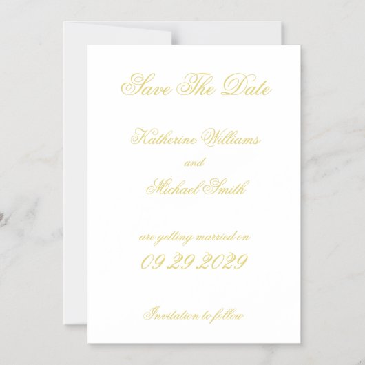 Invitation Magnétique Elegant Script Island Citrus Wedding Save The Date (Recto)