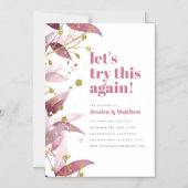 Invitation Magnétique Elégante aquarelle Feuille Mariage Modifier la dat (Recto)