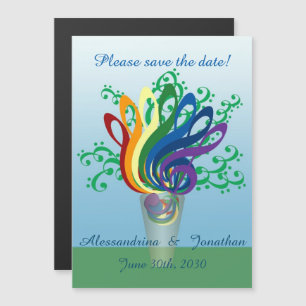 Invitation Magnétique Enregistrer le texte personnalisé du Bouquet Class