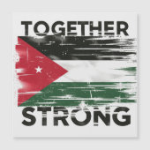Invitation Magnétique Ensemble un soutien solide Palestine (Devant)
